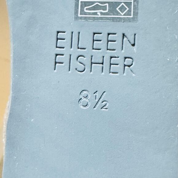 Eileen Fisher Shoes Women 8.5 Metallic Pewter Ida D Orsay Ballerina Flat Comfort - Picture 12 of 13